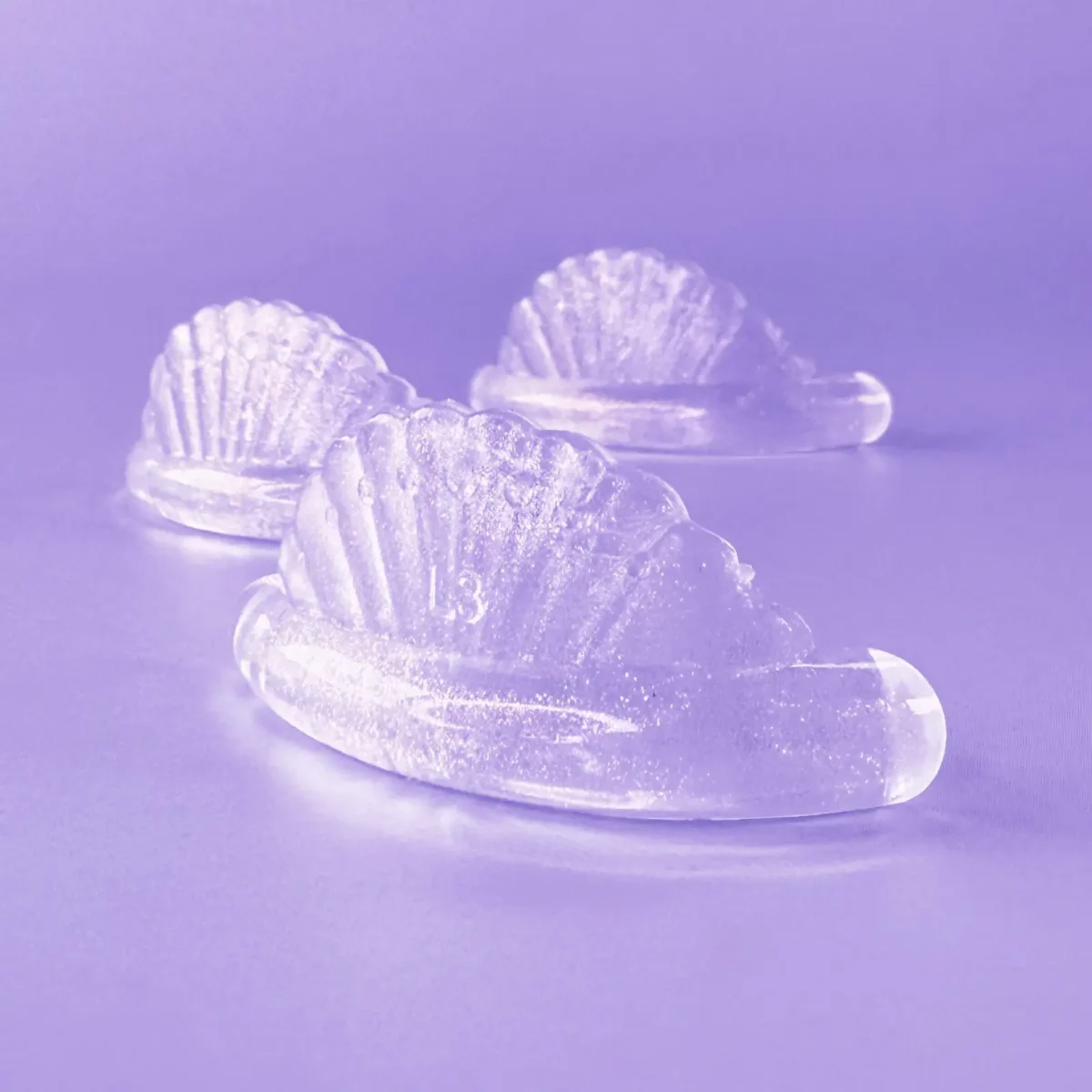Glitter Shell Lash Lift Pads | 8 Pairs | Round | C-Curl