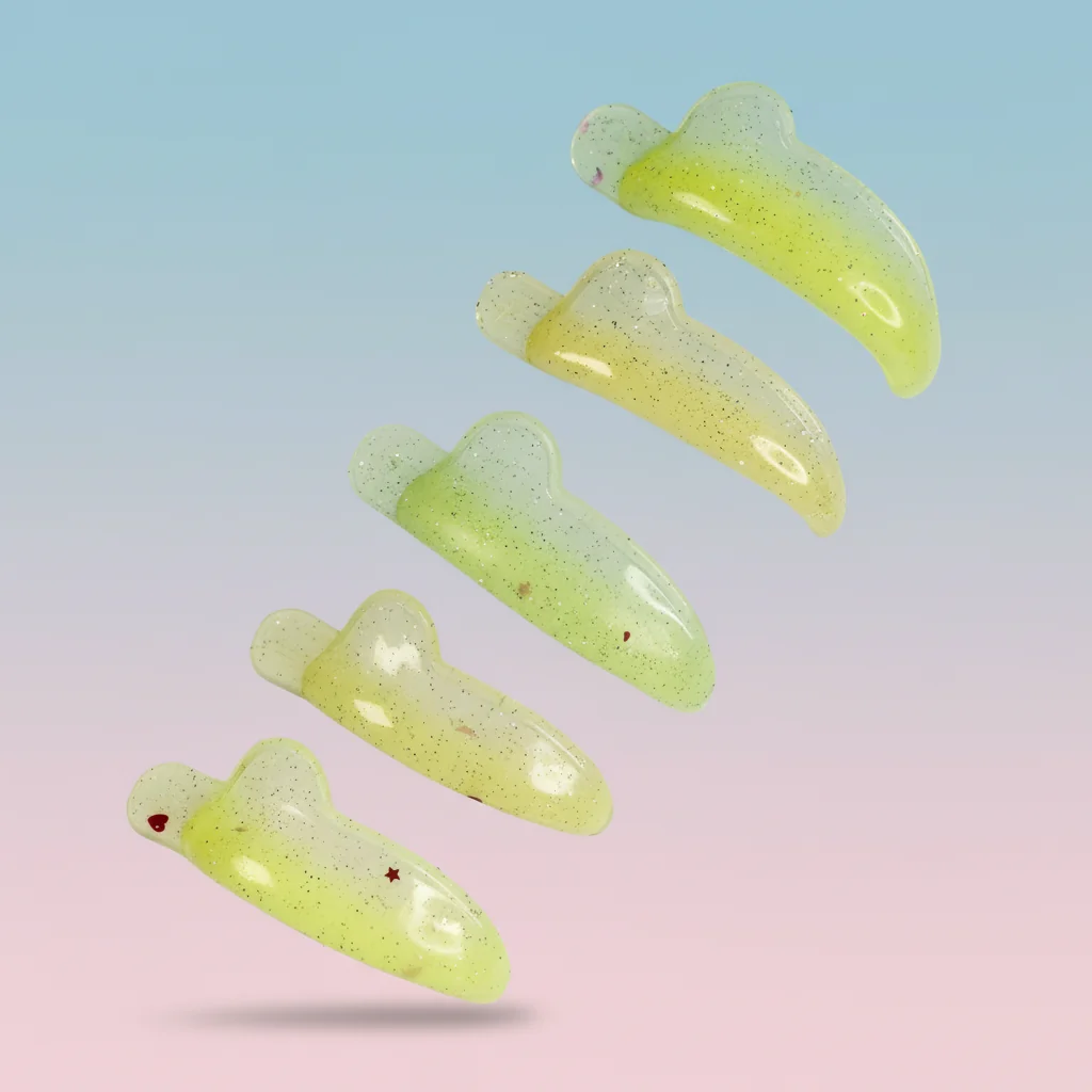 Sweet Banana Shields | Super Soft & Sticky | 10 Pairs | Teardrop | LC-Curl
